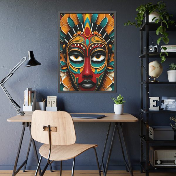 1079205753548621327_2048.jpeg African Tribal Mask Framed Poster