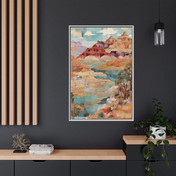 Arizona Patchwork Travel Framed Canvas