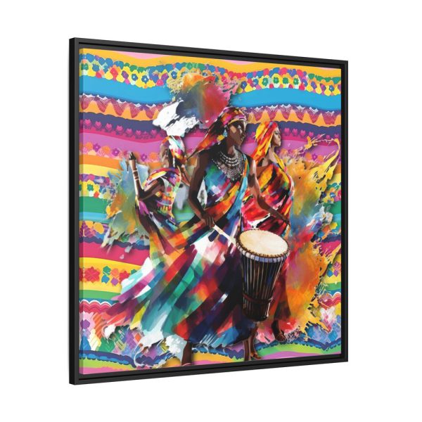 10801862499511227892_2048.jpeg Three African Musicians Performing Framed Canvas