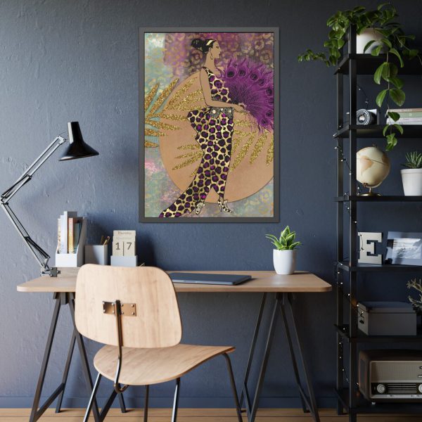 1082038965276333709_2048.jpeg Animal Print African Woman Framed Poster