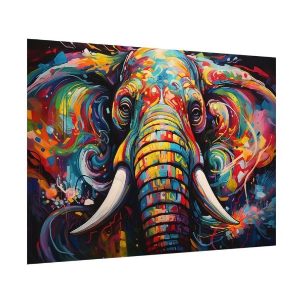 10826145310347938809_2048.jpeg Graffiti Art Elephant Portrait Poster