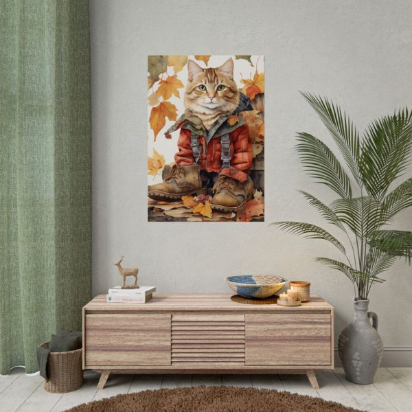 10885990879353855733_2048.jpeg Autumn Cat In Boots Poster