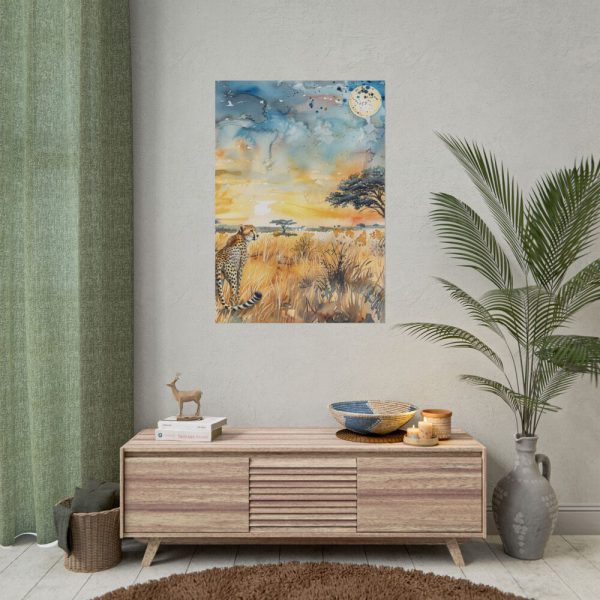 Savanna Watercolor Landscape Poster