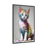 10943118065491184435_2048.jpeg Cat Animal Art Illustration Framed Canvas