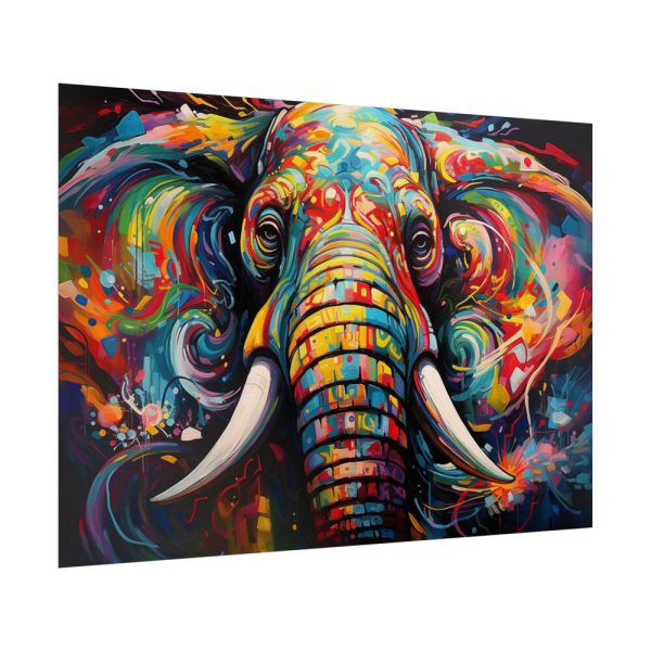 10965030513688732215_2048.jpeg Graffiti Art Elephant Portrait Poster