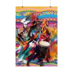 Three African Musicians Performing Poster - Image 12