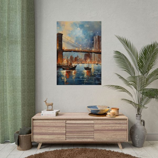 11002092882294302564_2048.jpeg Brooklyn Bridge Painted Art I Poster