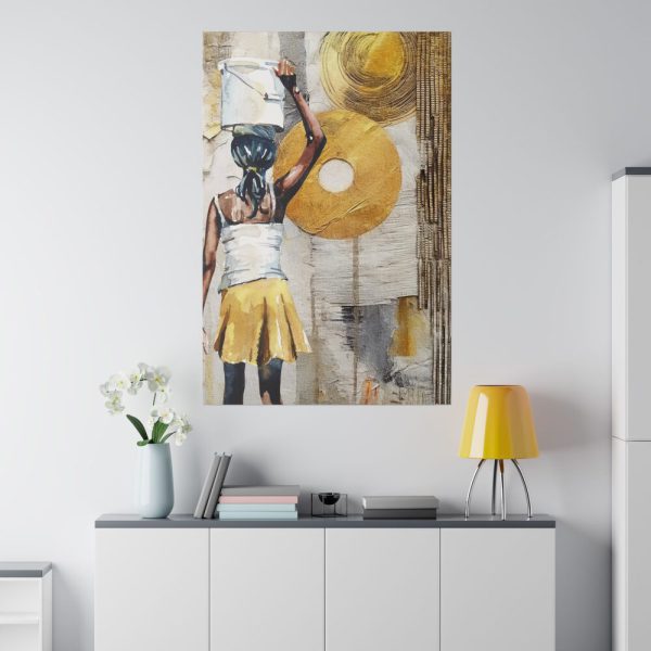 Abstract Ethnic African Art Print Standard Canvas