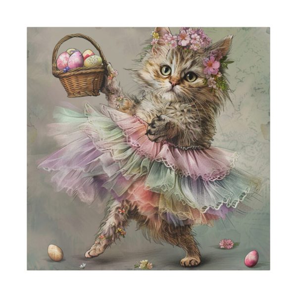11187673166515596610_2048.jpeg Easter Ballerina Cat Art Print Standard Canvas