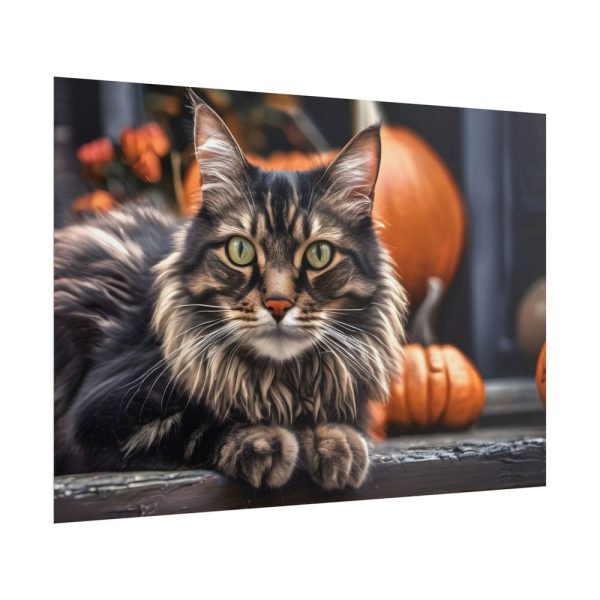 11225860605760466041_2048.jpeg Cat Pumpkin Halloween Poster