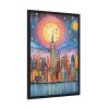 11351434205291466682_2048.jpeg Digital Art New York Skyline Art I Framed Poster