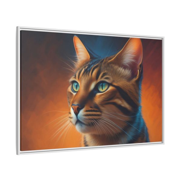 1144236156163401699_2048.jpeg Bengal Cat Portrait Framed Canvas
