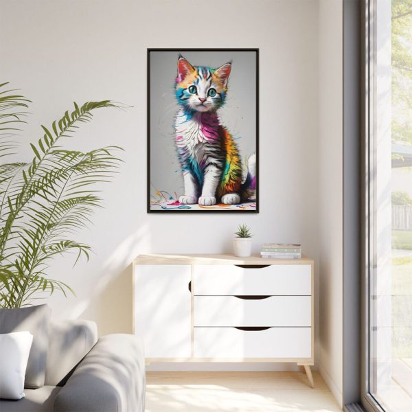 11561283842532897549_2048.jpeg Cat Animal Art Illustration Framed Canvas