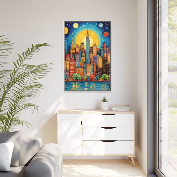 11608701757988666472_2048.jpeg Digital Art New York Skyline Art II Framed Canvas