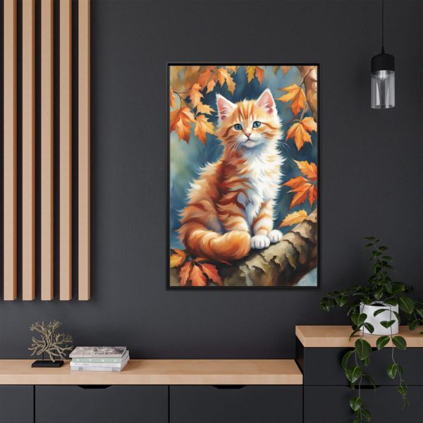 11616134112068832397_2048.jpeg Fluffy Kitten In Tree Framed Canvas