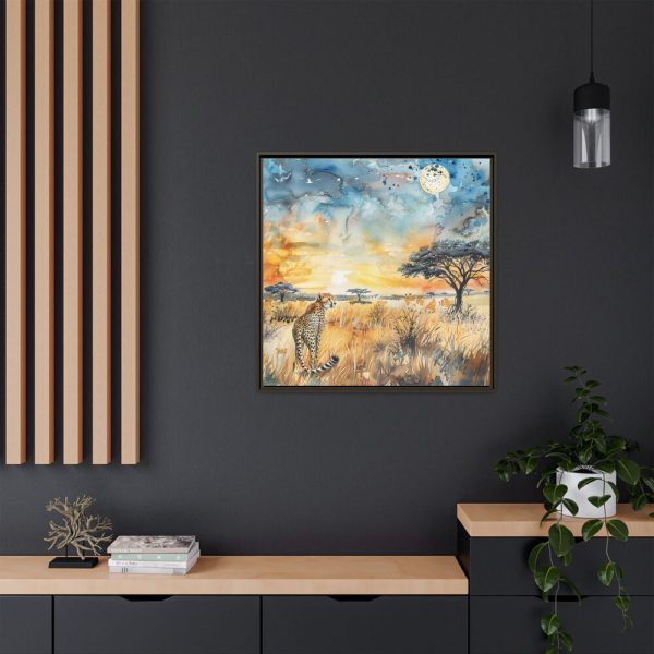 11635989531097591926_2048.jpeg Savanna Watercolor Landscape Framed Canvas