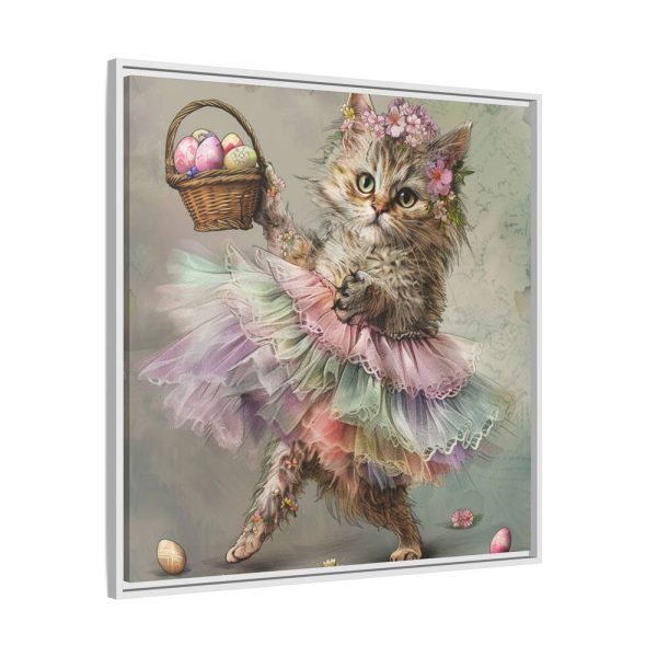 11682436451206354880_2048.jpeg Easter Ballerina Cat Art Print Framed Canvas