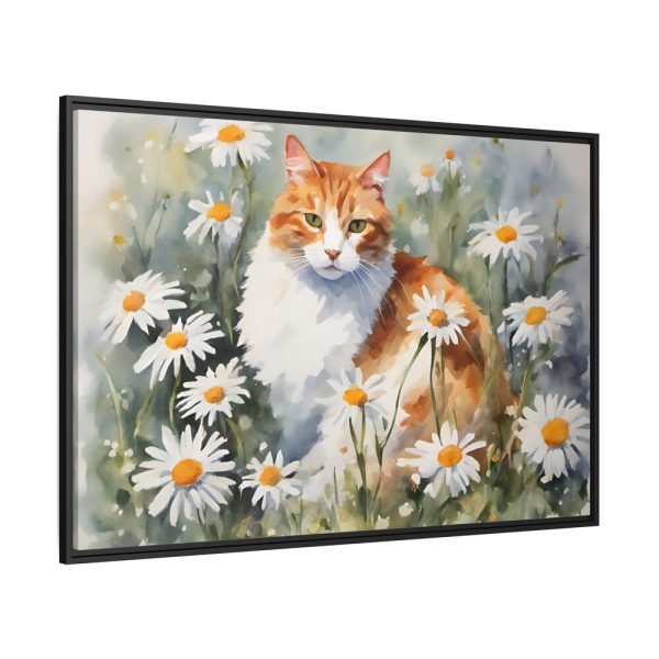 1174687882755340207_2048.jpeg Cat Amongst Daisies Framed Canvas