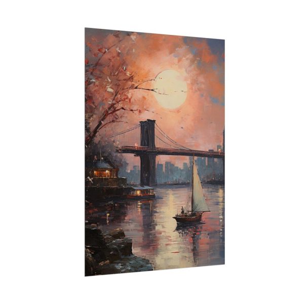 11760027826986781346_2048.jpeg Brooklyn Bridge Painted Art II Poster