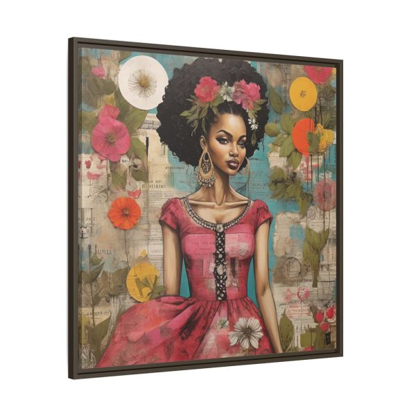 11777271321724559850_2048.jpeg Beautiful Black Woman Abstract Montage Art Framed Canvas