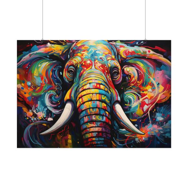 1183619471452944468_2048.jpeg Graffiti Art Elephant Portrait Poster