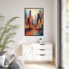 Abstract New York City Art Framed Canvas