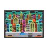 Colorful Cityscape Town City Building Framed Poster