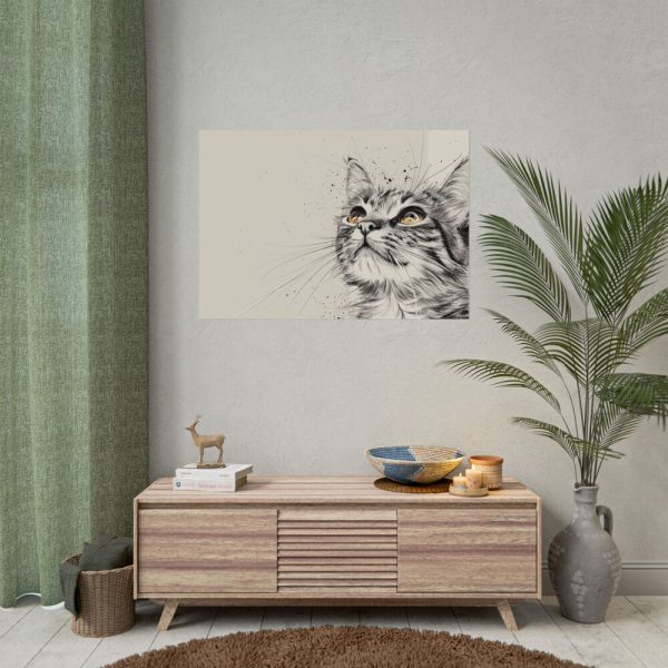 Cat Face Art Poster