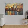 11881228419908968618_2048.jpeg New York Cityscape Painting II Standard Canvas