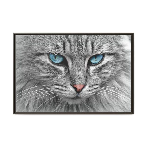 11919518354055858485_2048.jpeg Cat Face Framed Canvas