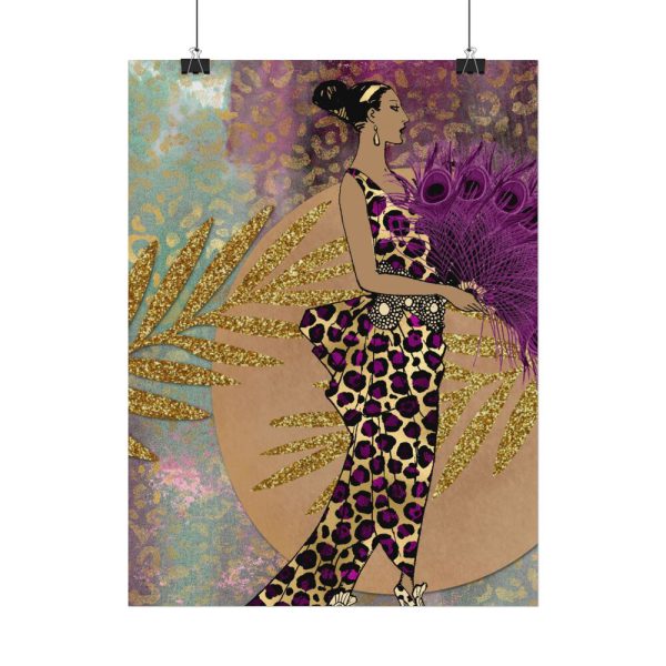 11990703052608720739_2048.jpeg Animal Print African Woman Poster