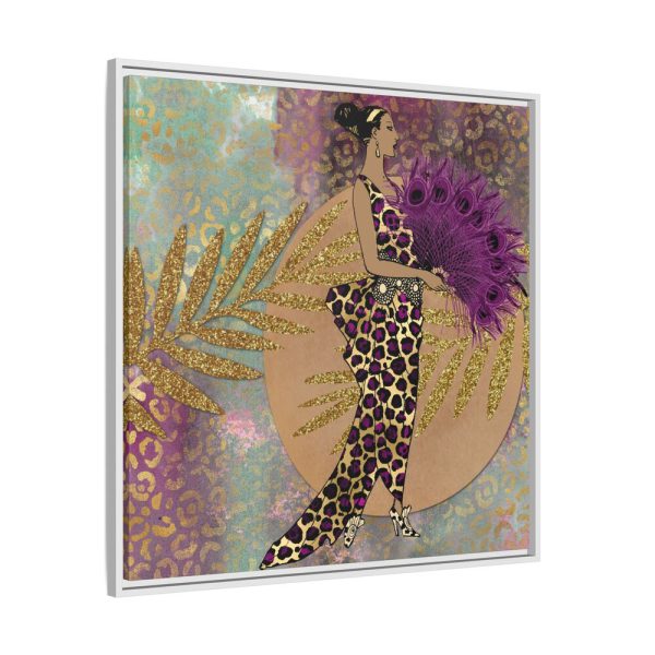 12140762504393800313_2048.jpeg Animal Print African Woman Framed Canvas