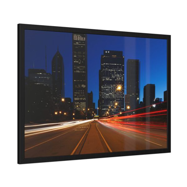 12161927730403230267_2048.jpeg City Traffic At Night Framed Poster