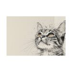 Cat Face Art Standard Canvas - Image 2