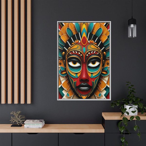 12245046291953450262_2048.jpeg African Tribal Mask Framed Canvas
