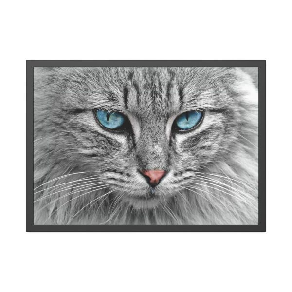 12245425662527709326_2048.jpeg Cat Face Framed Poster