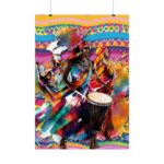 Three African Musicians Performing Poster - Image 7