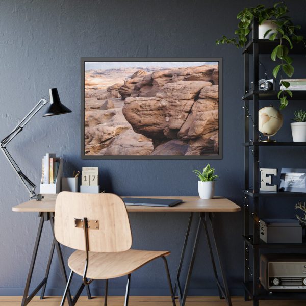 Canyon In Mekhong River Framed Poster