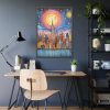12258398449090412323_2048.jpeg Digital Art New York Skyline Art I Framed Poster