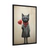 12360002933795020496_2048.jpeg Kitty Cat Valentine Art Framed Poster