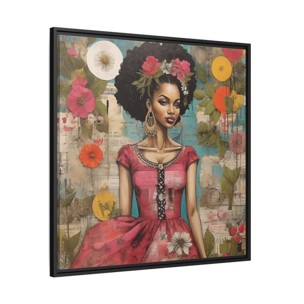 12391522809469194561_2048.jpeg Beautiful Black Woman Abstract Montage Art Framed Canvas