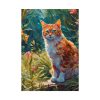 Watercolor Image of Ginger Cat Poster