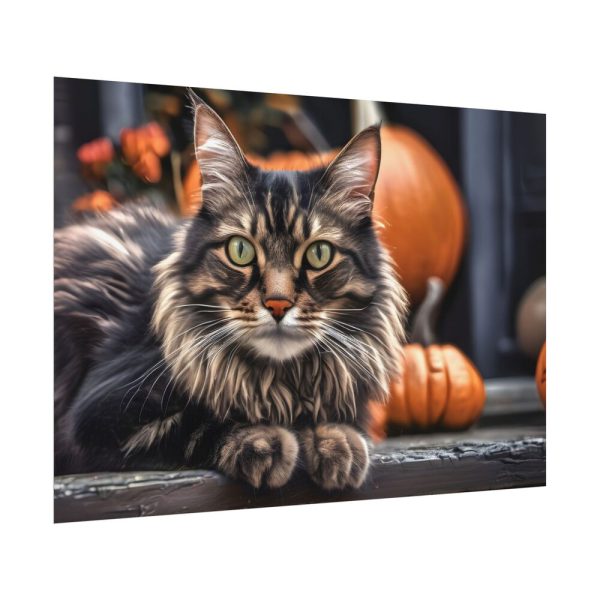 12470943908876300860_2048.jpeg Cat Pumpkin Halloween Poster