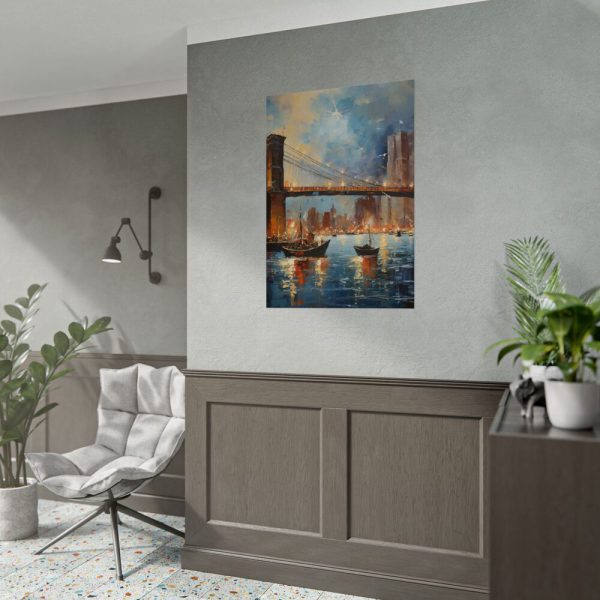 12476225361229603323_2048.jpeg Brooklyn Bridge Painted Art I Poster