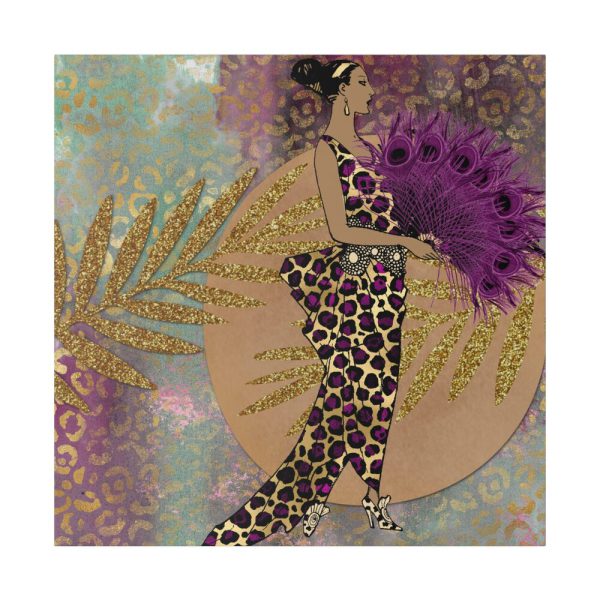 Animal Print African Woman  Standard Canvas