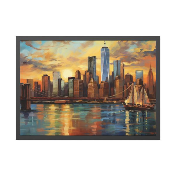 12566373729590410210_2048.jpeg New York Cityscape Painting II Framed Poster