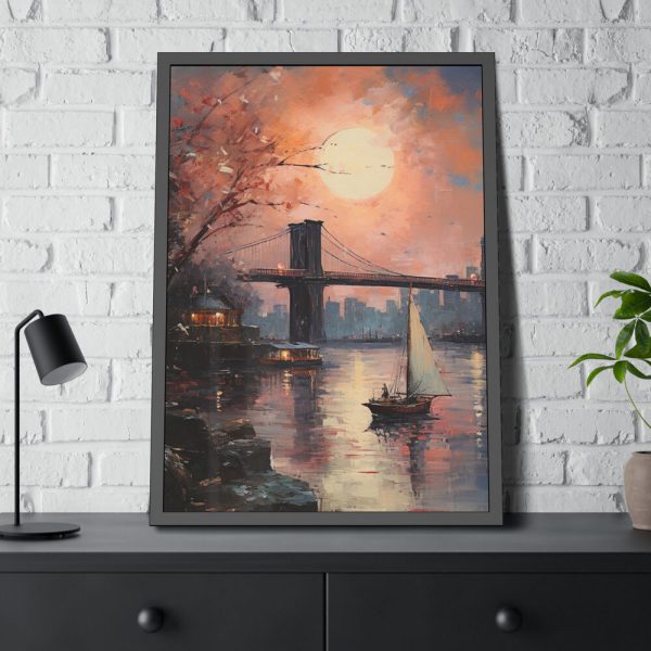 12612989772007081709_2048-1.jpeg Brooklyn Bridge Painted Art II Framed Poster