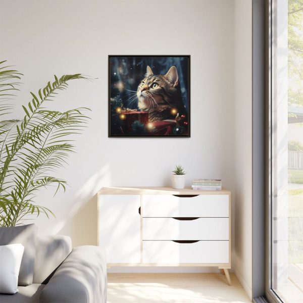 12670929220052302490_2048.jpeg Christmas Cat Framed Canvas