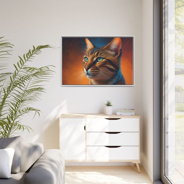 12797394151488330129_2048.jpeg Bengal Cat Portrait Framed Canvas