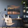 12811412989211706817_2048.jpeg City Skyline at Dusk Framed Poster